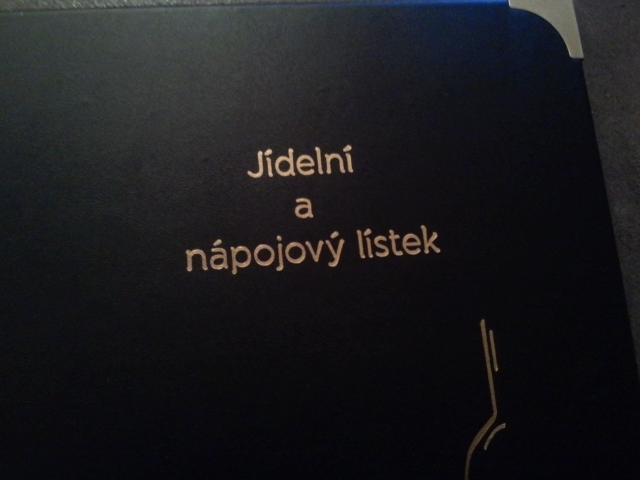 Jídelní a nápojový lístek